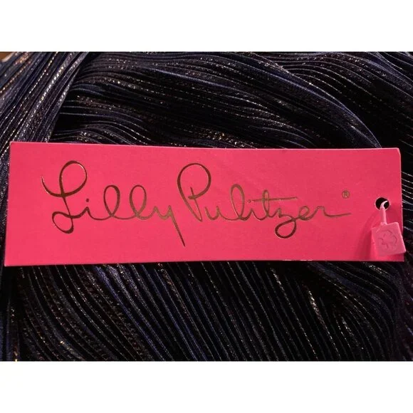 Lilly Pulitzer Jessamie Navy Blue Long Sleeve Mini Dress Size 4 - New Tags - Picture 5 of 5